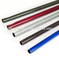 Colorful Glossy Carbon Fiber Tubes, Carbon Tubes with Plating Fiberglass Surface