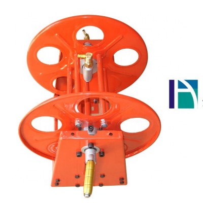 ground mounted metal hose reel